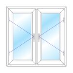 Fereastra PVC Termopan dubla Deceuninck 100 x 140 cm Alb
