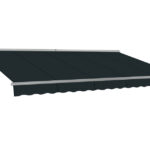 Copertină de terasă gri 395 x 300 cm  – Pret Ieftin