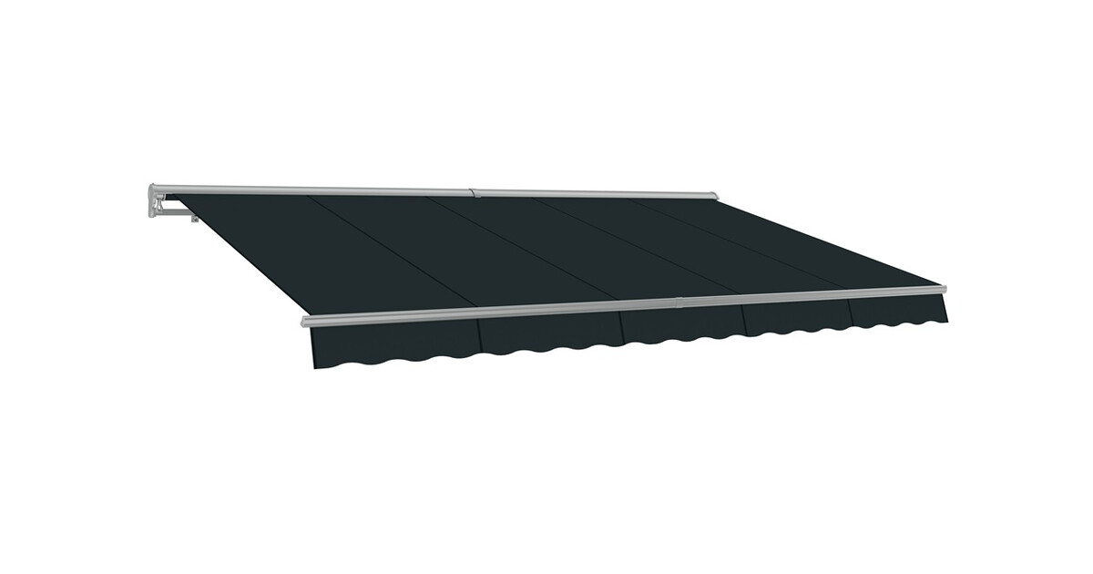 Copertină de terasă gri 395 x 300 cm – Pret Ieftin