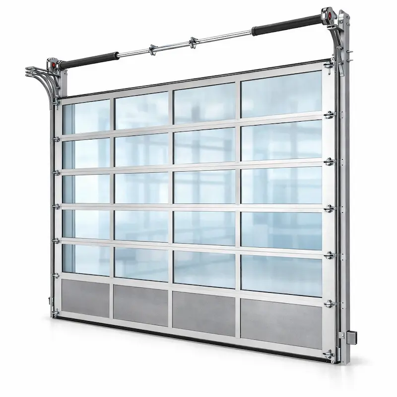 Usa de garaj sectionala vitrata 60 mm – Pret Ieftin