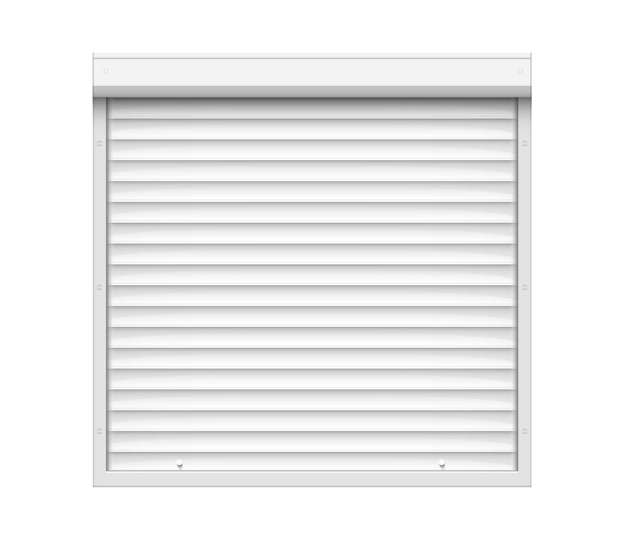 Usa de Garaj Tip Rulou 1500 x 2200 LxH – Lamela 55mm – ALB – RAL 9016